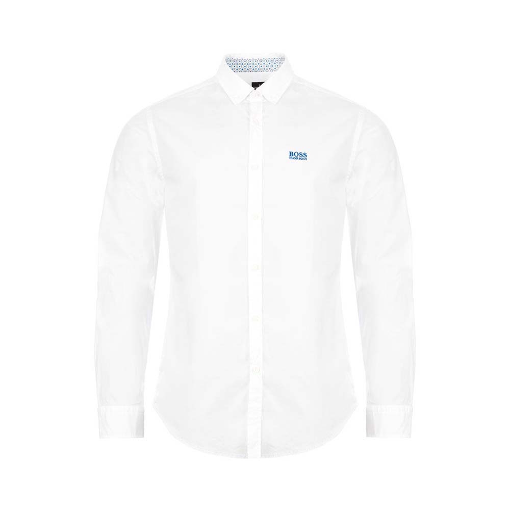 HUGO BOSS 男士白色棉质长袖衬衫 BIADO-R-50420129-100商品第1张图片规格展示