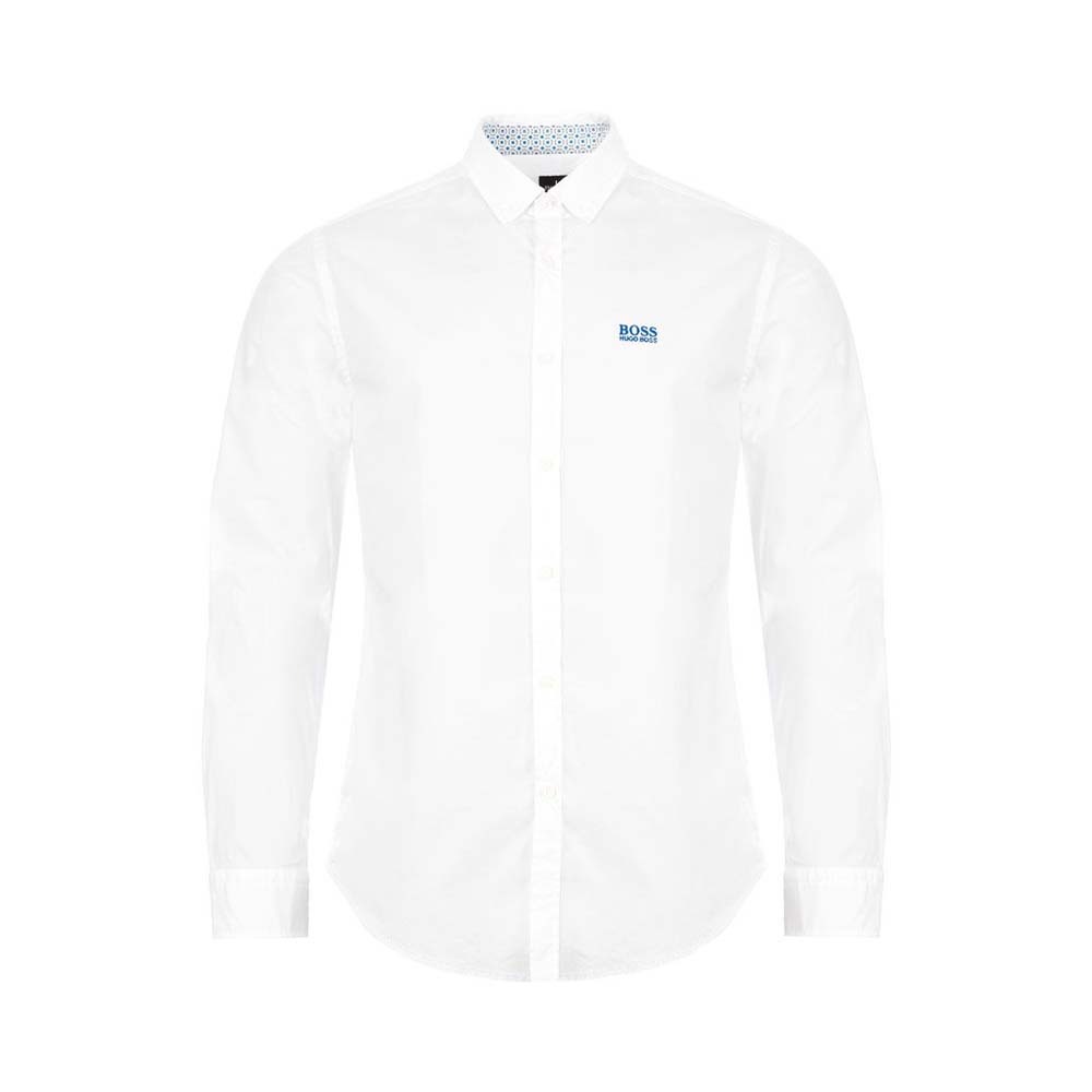 商品Hugo Boss|HUGO BOSS 男士白色棉质长袖衬衫 BIADO-R-50420129-100,价格¥810,第1张图片