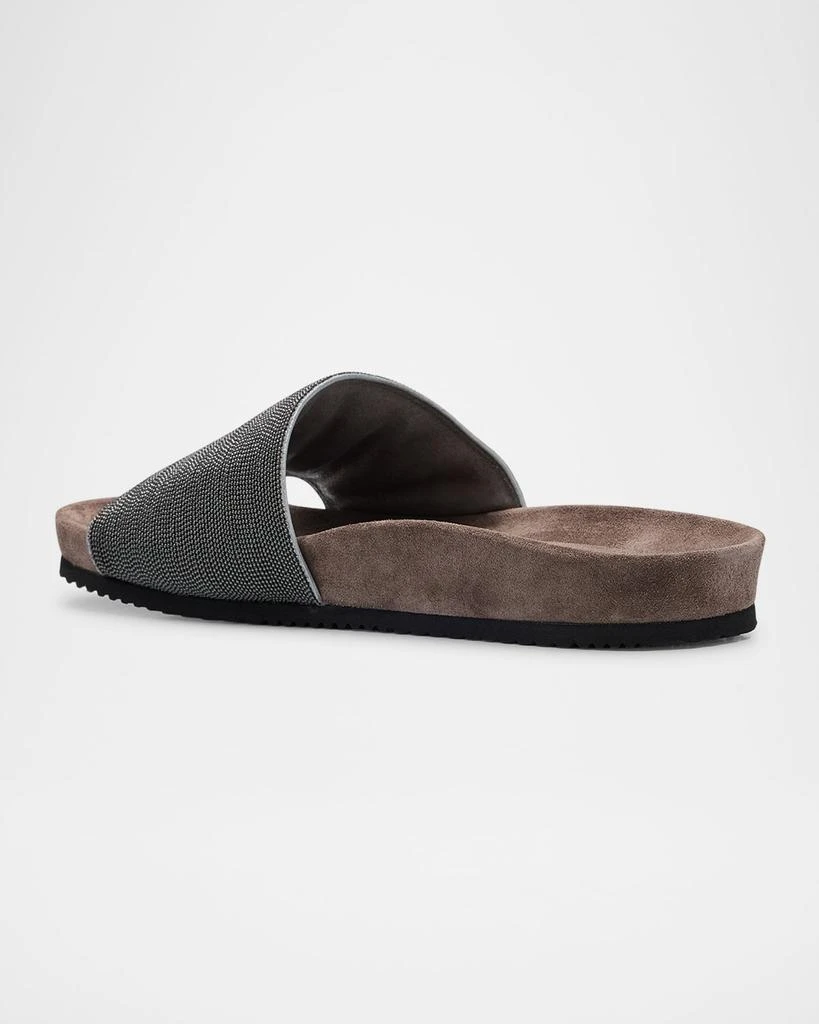 商品Brunello Cucinelli|Monili Band Flat Pool Sandals,价格¥9369,第4张图片详细描述