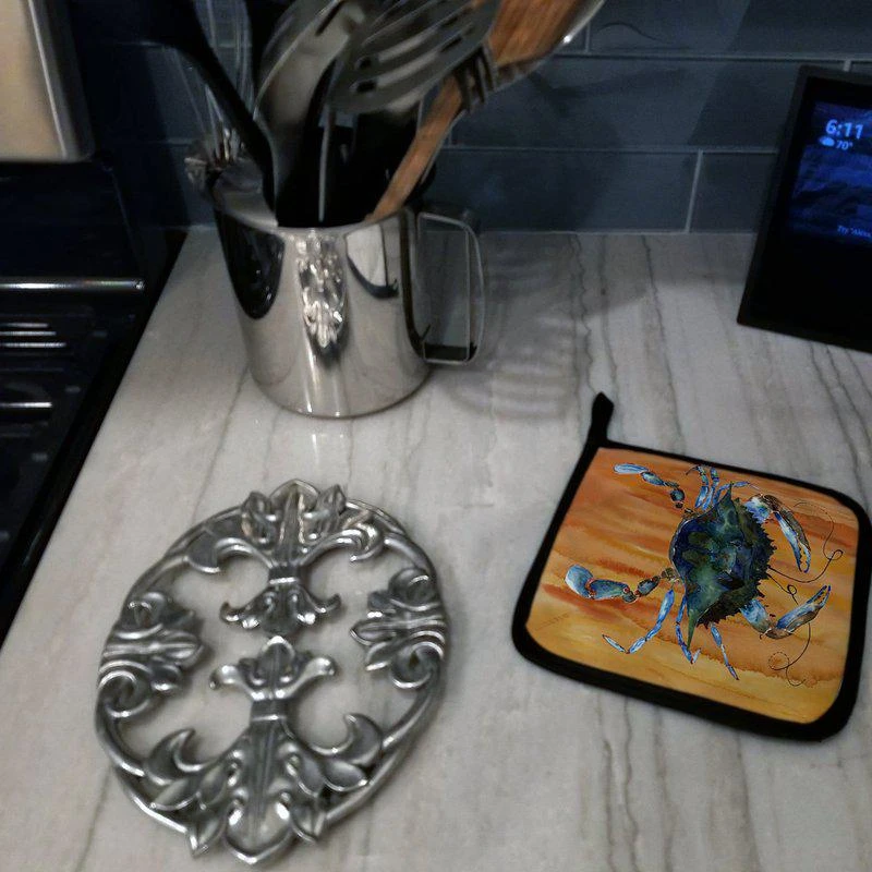 商品Caroline's Treasures|Male Blue Crab Spicy Hot Pair of Pot Holders,价格¥169,第2张图片详细描述