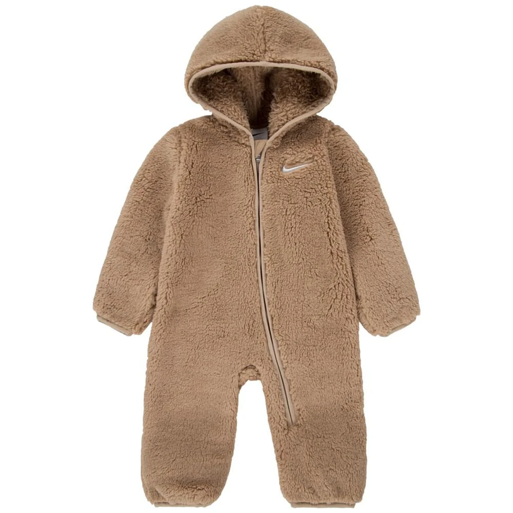 商品NIKE|Baby Boys and Girls Hooded Sherpa Coverall,价格¥197,第1张图片