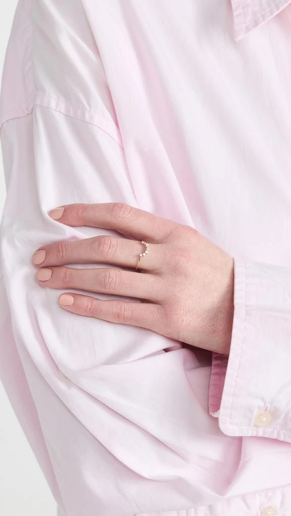 商品Zoe Chicco|Zoe Chicco 14k 爪镶钻石叠戒,价格¥4461,第3张图片详细描述
