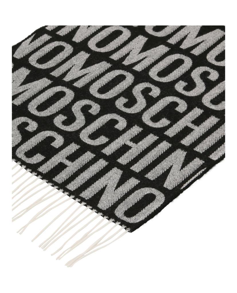 商品Moschino|Logo Wool Fringe Scarf,价格¥508,第5张图片详细描述