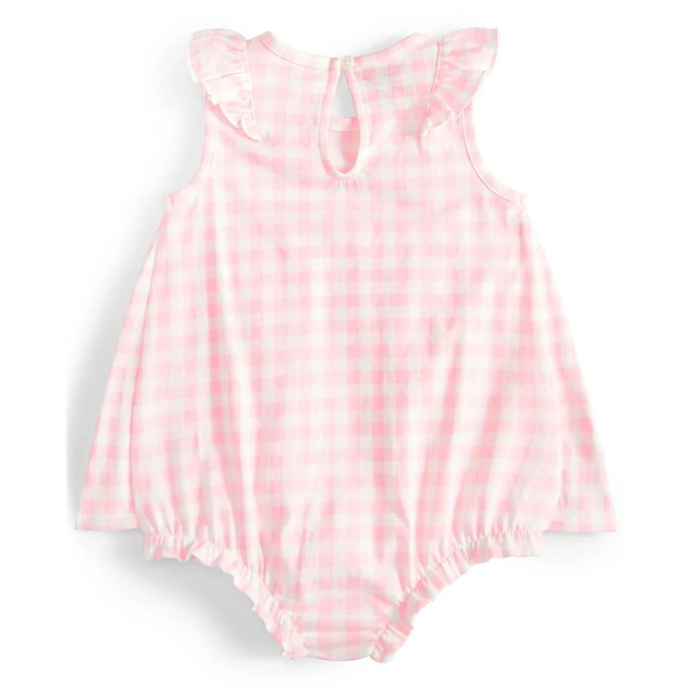 商品First Impressions|Baby Girls Coastal Gingham Skirted Sunsuit, Created for Macy's,价格¥116,第2张图片详细描述