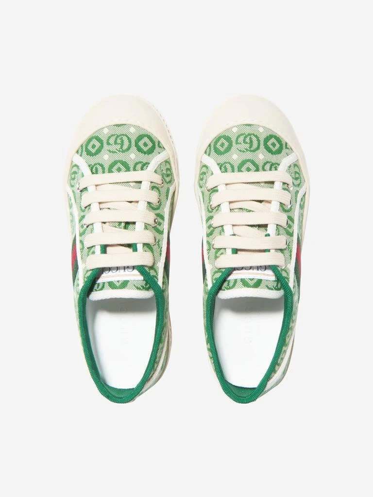 商品Gucci|Gucci Kids Tennis Trainers in Green,价格¥1622,第4张图片详细描述