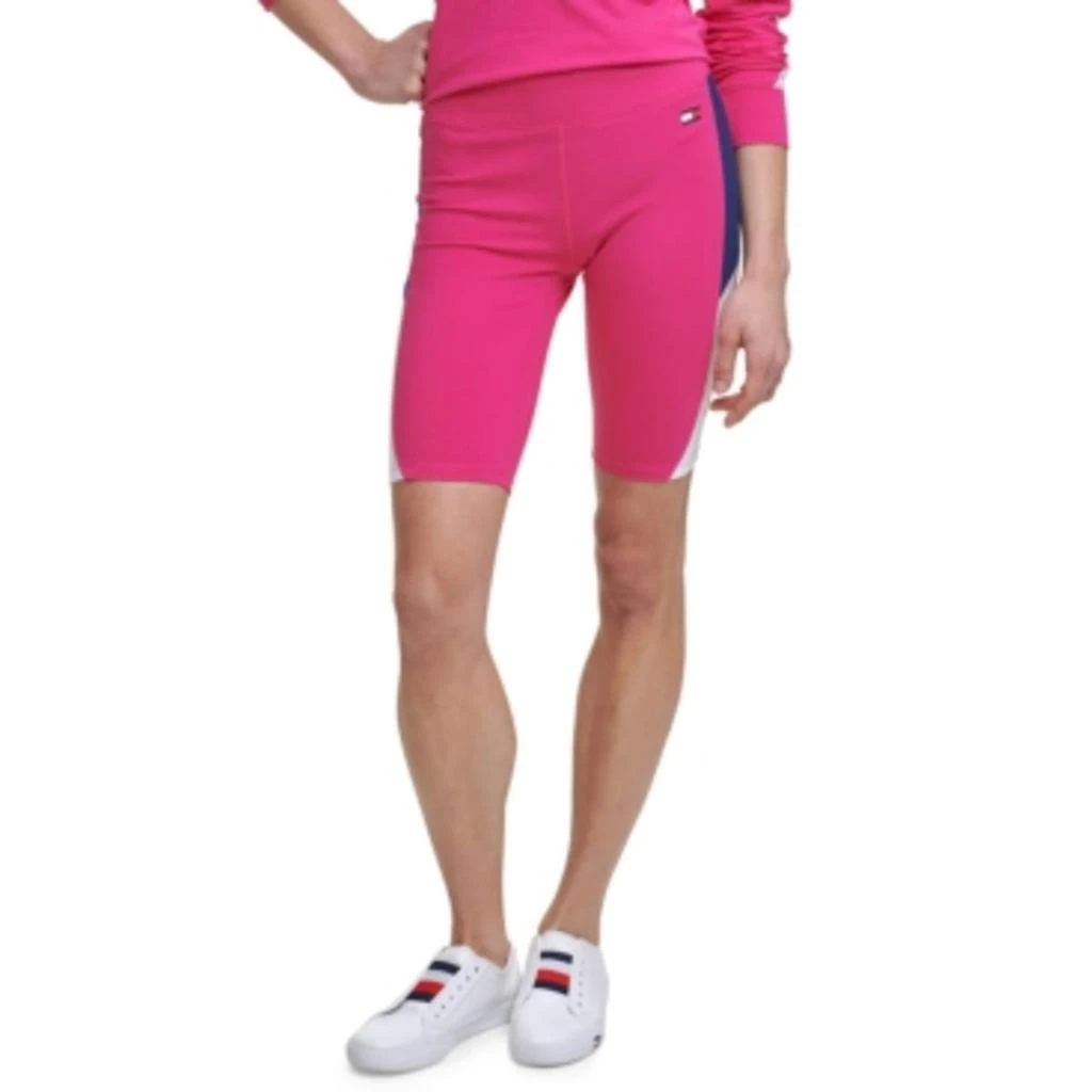 商品Tommy Hilfiger|Tommy Hilfiger Sport Womens High Rise Fitness Bike Short,价格¥55,第1张图片