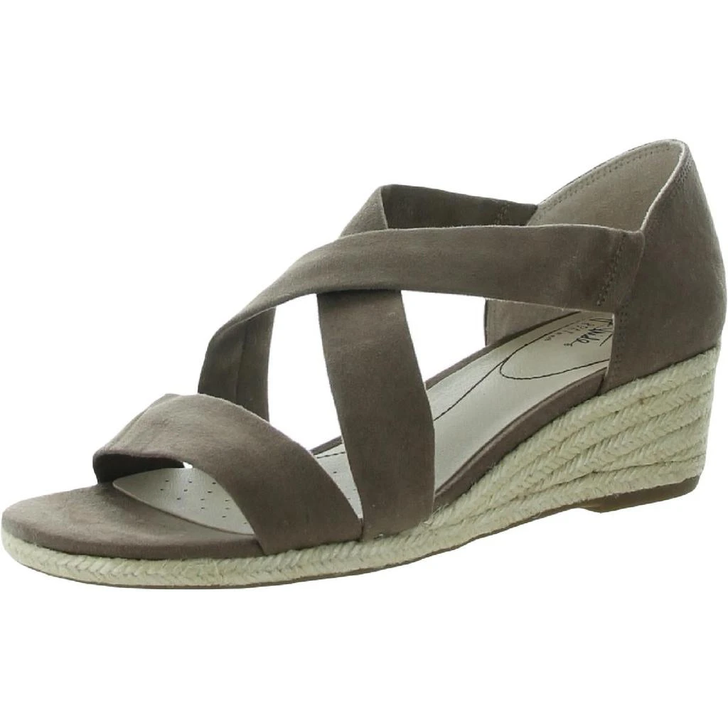 商品LifeStride|LifeStride Womens Siesta Cushioned Footbed Slip On Wedge Sandals,价格¥107,第3张图片详细描述