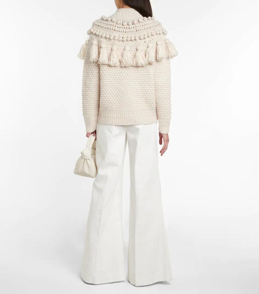 商品Zimmermann|Kaleidoscope crochet virgin wool sweater,价格¥8393,第5张图片详细描述