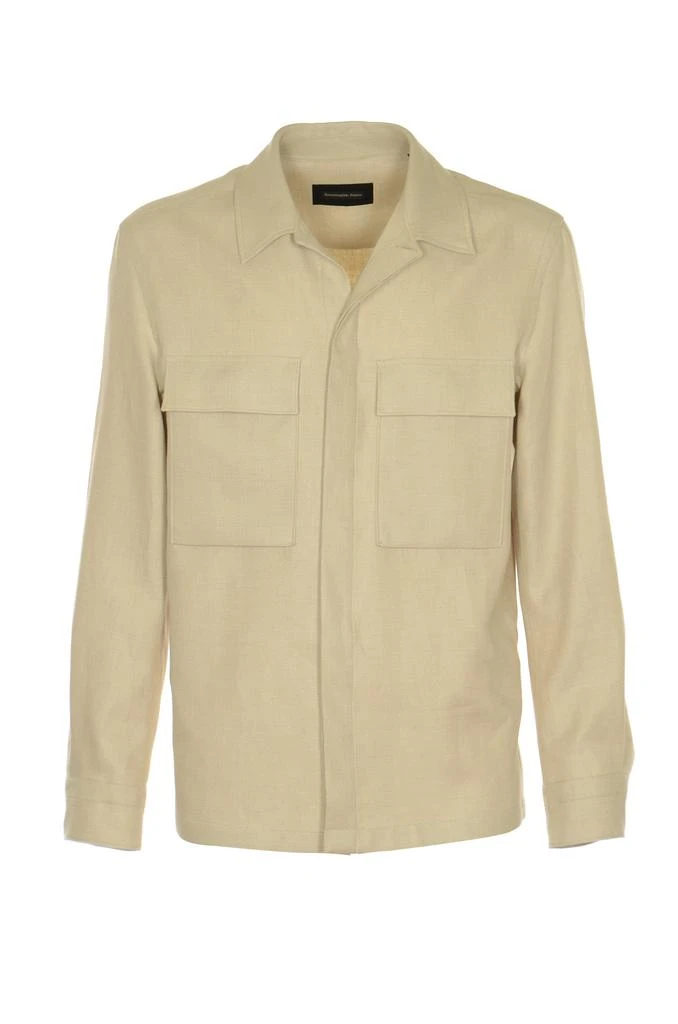 商品Zegna|Z Zegna Shirts Beige,价格¥2586,第1张图片