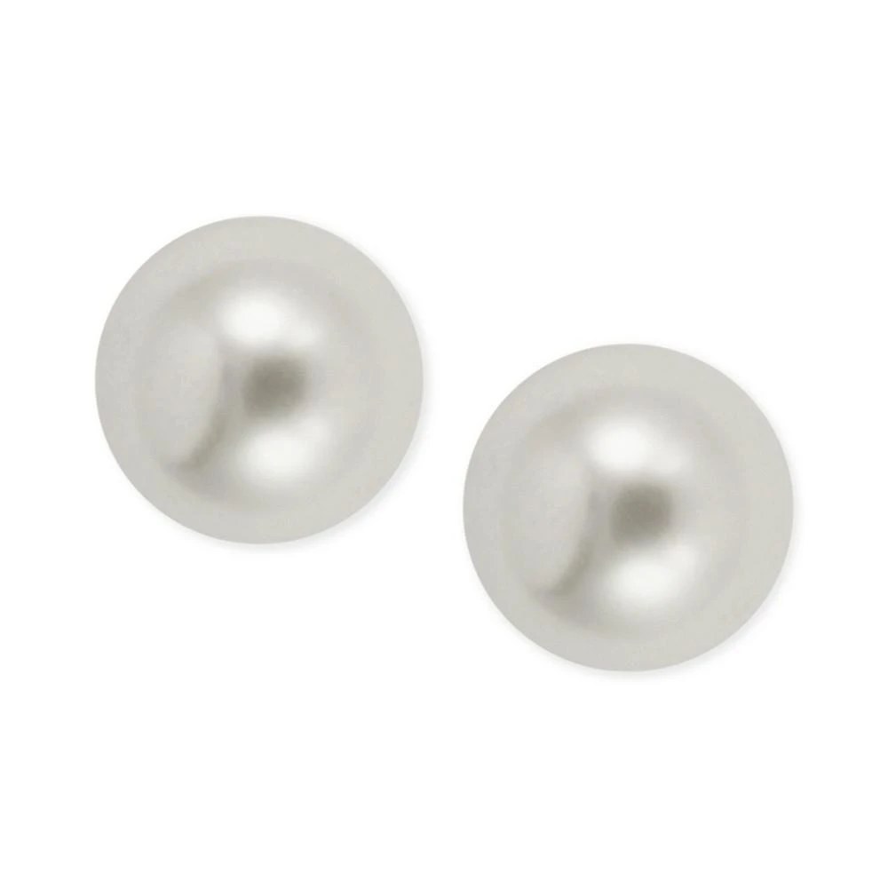 商品Anne Klein|GOLD-TONE 10MM IMITATION PEARL STUD EARRINGS,价格¥120,第1张图片