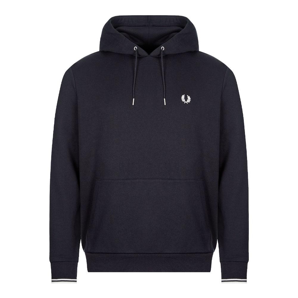 Fred Perry Tipped Hoodie - Navy商品第1张图片规格展示