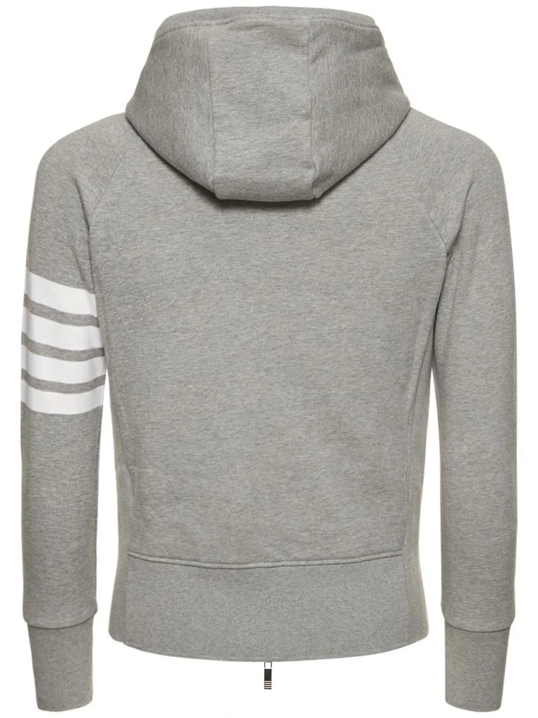 商品Thom Browne|Zip-up Stripes Cotton Sweatshirt Hoodie,价格¥6800,第4张图片详细描述