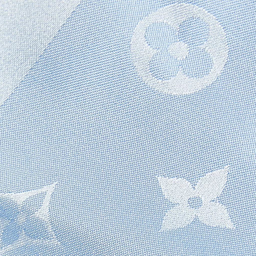 商品[二手商品] Louis Vuitton|Louis Vuitton Light Blue Monogram Silk Stole,价格¥1980,第3张图片详细描述