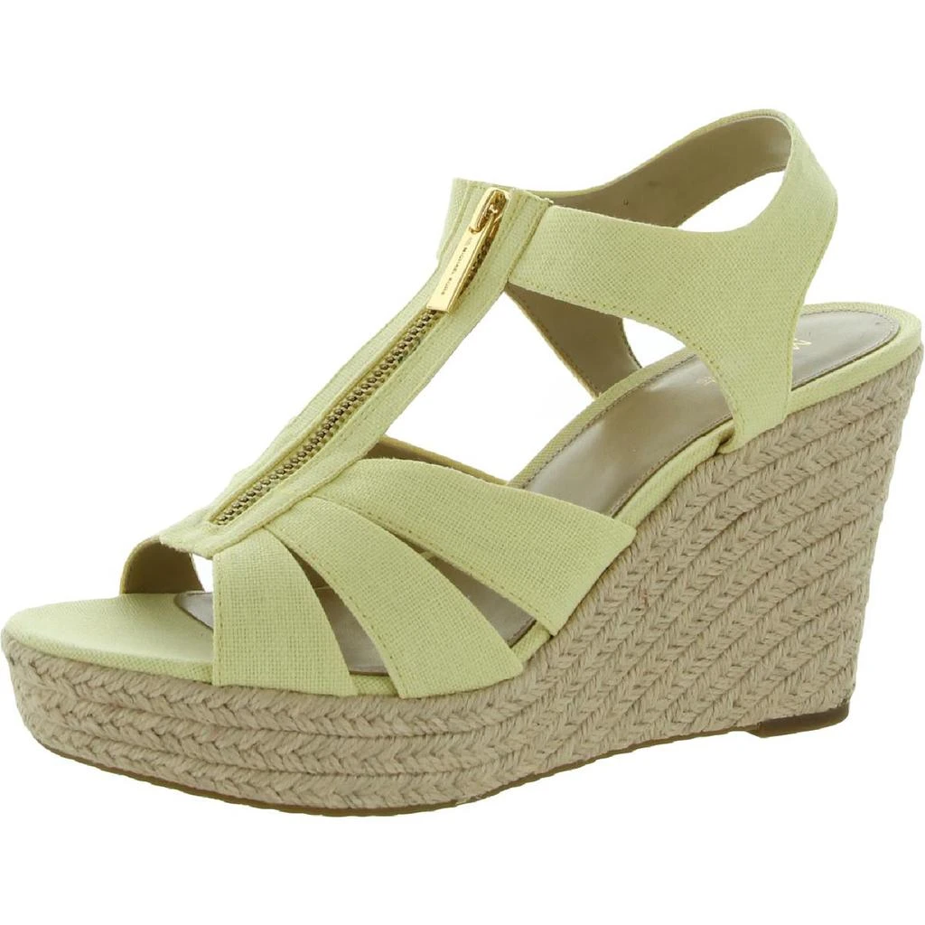 商品Michael Kors|MICHAEL Michael Kors Womens Berkley Canvas Slingback Wedge Sandals,价格¥169,第2张图片详细描述