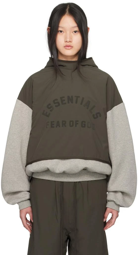 商品Essentials|Gray Bonded Hoodie,价格¥779,第1张图片