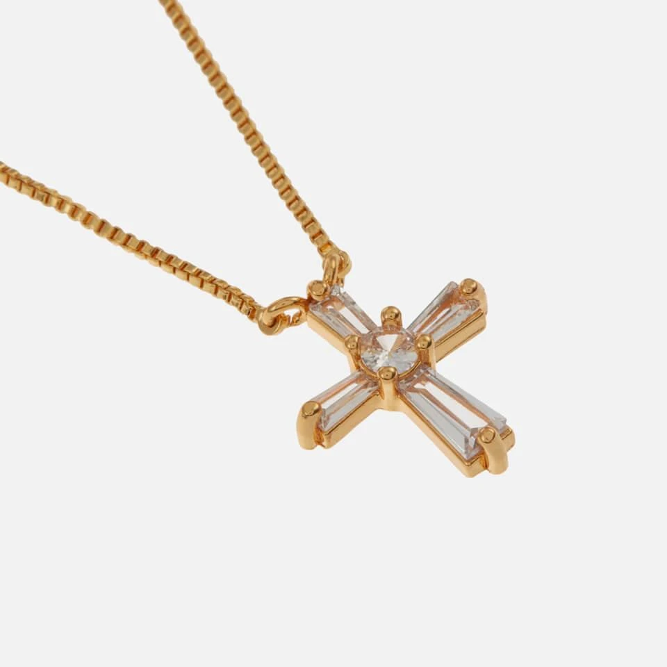 商品Crystal Haze|Crystal Haze Crystal Cross Gold-Plated Necklace,价格¥310,第3张图片详细描述