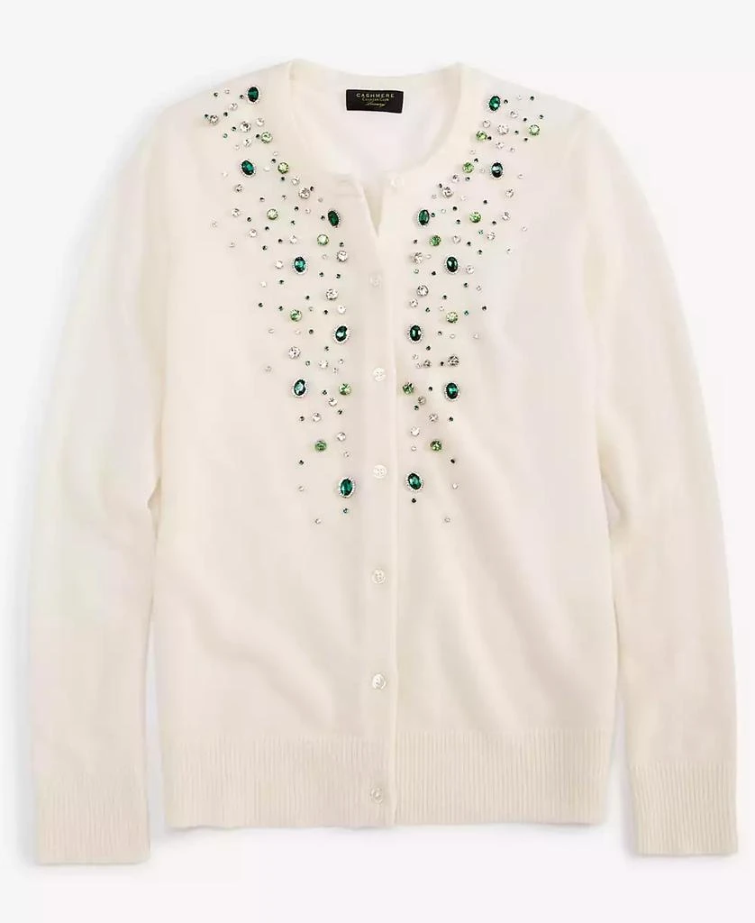 商品Charter Club|Women's Cashmere Embellished Crewneck Cardigan, Created for Macy's,价格¥824,第3张图片详细描述