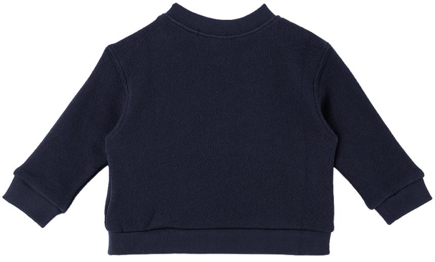 Baby Navy Cotton Sweatshirt商品第2张图片规格展示