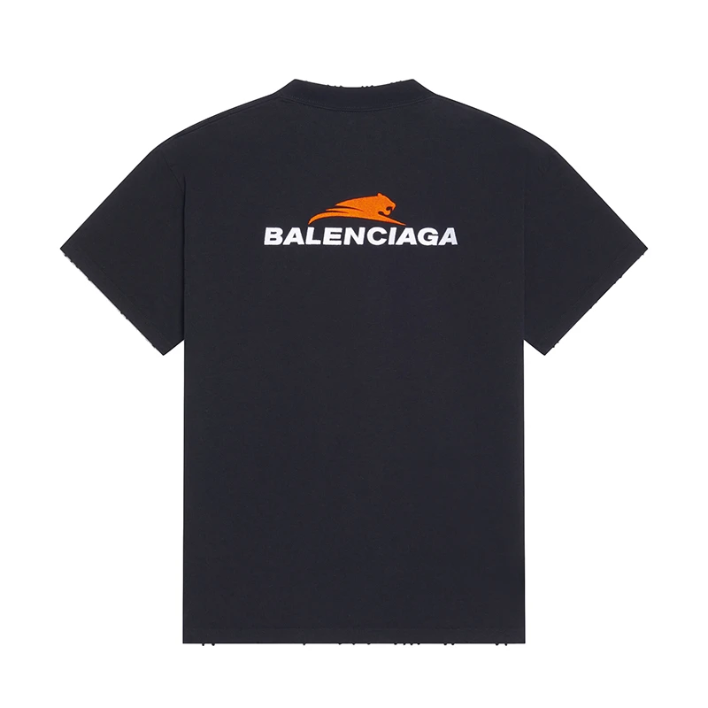 Balenciaga/巴黎世家 22年早春新款 虎年系列 女士黑色纯棉短袖T恤衫 商品