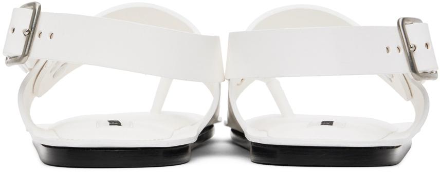 White Leather Sandals商品第2张图片规格展示