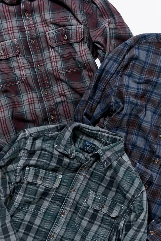 商品Urban Renewal|Urban Renewal Remade Overdyed Flannel Shirt,价格¥150,第2张图片详细描述