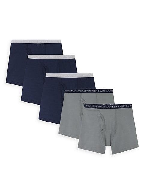 商品Andy & Evan|Little Boy's & Boy's 5-Piece Microfiber Boxer Briefs Set,价格¥279,第1张图片