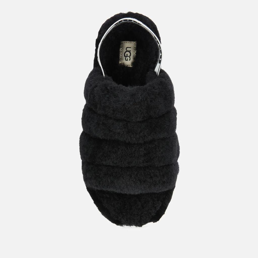 商品UGG|UGG Women's Fluff Yeah Slippers - Black,价格¥805,第5张图片详细描述