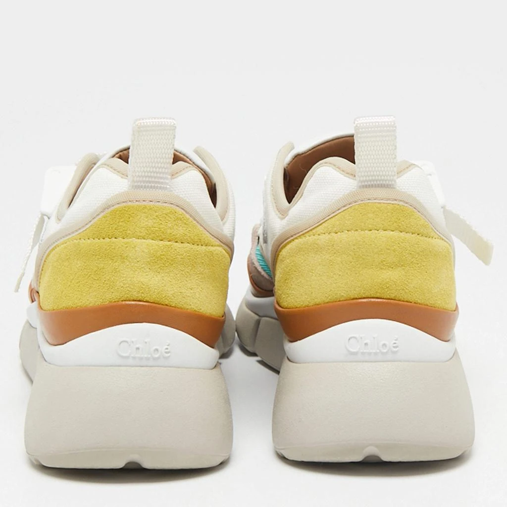 商品Chloé|Chloe Multicolor Leather, Mesh and Suede Sonnie Low-Top Sneakers Size 37,价格¥1285,第5张图片详细描述