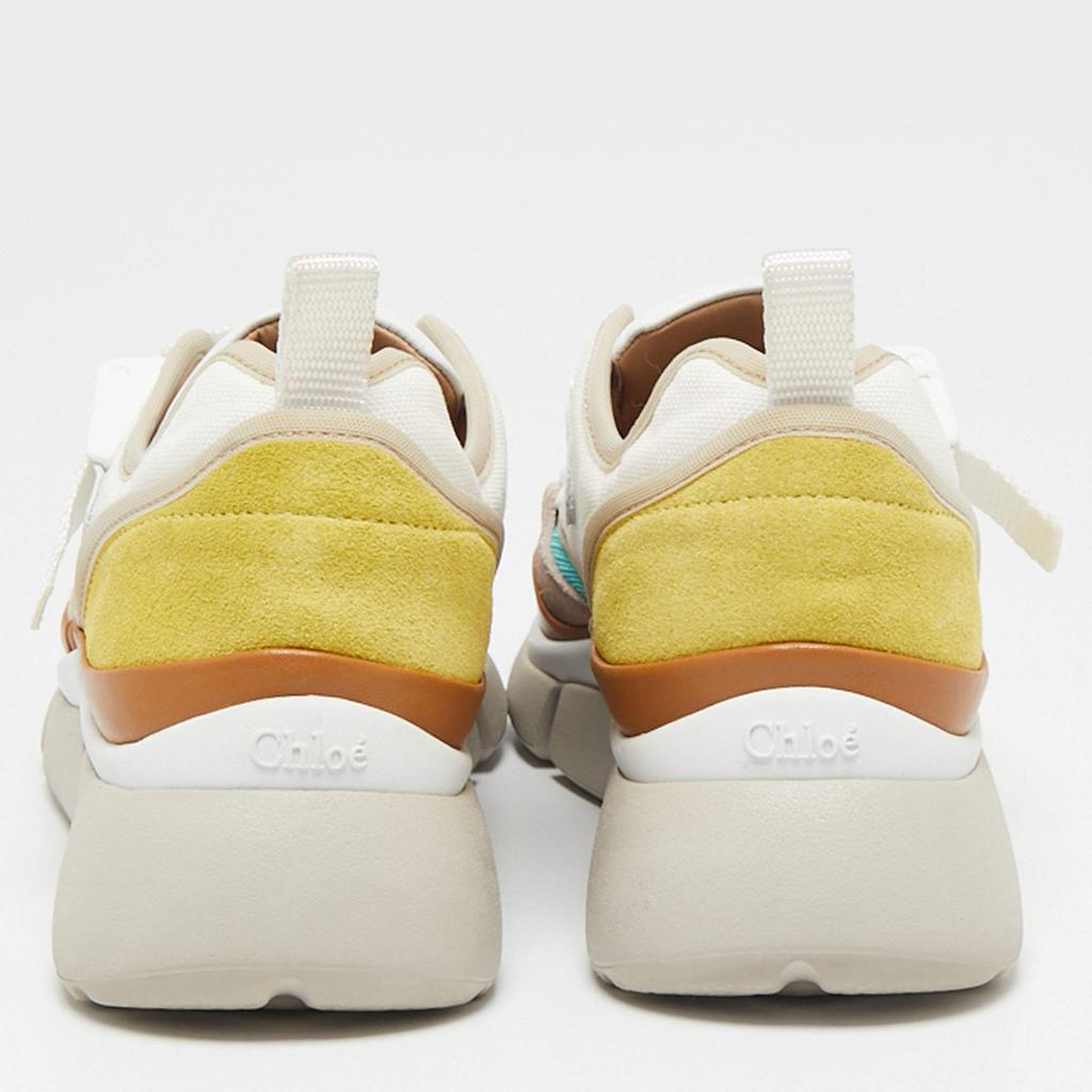 商品Chloé|Chloe Multicolor Leather, Mesh and Suede Sonnie Low-Top Sneakers Size 37,价格¥1507,第7张图片详细描述