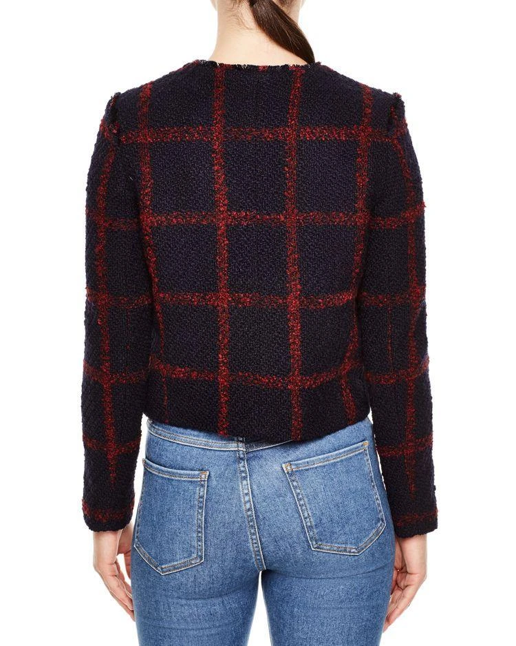 商品Sandro|Tweed Check Jacket,价格¥2310,第2张图片详细描述