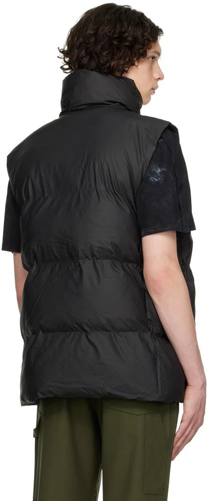 商品RAINS|Black Boxy Down Puffer Vest,价格¥1186,第3张图片详细描述