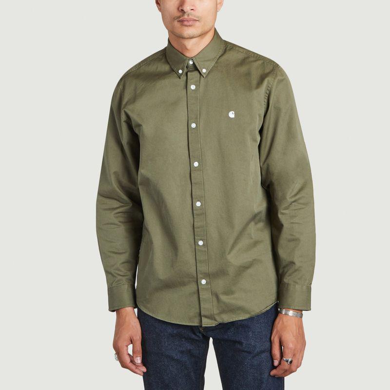 商品Carhartt|L/S Madison cotton shirt Seaweed Wax Carhartt WIP,价格¥495,第1张图片