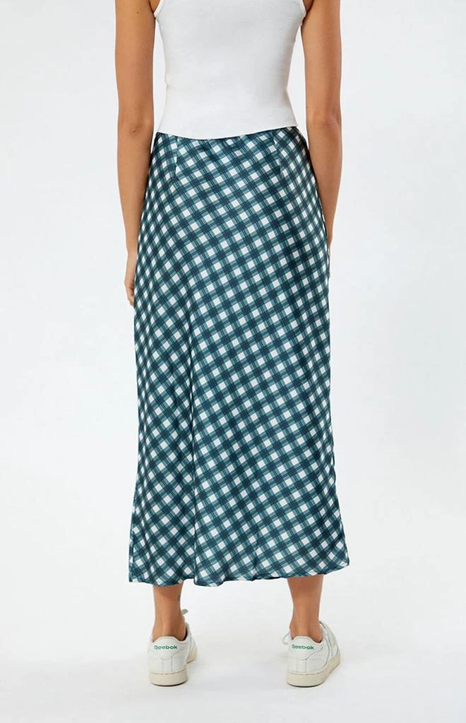 商品Daisy Street|Plaid Satin Midi Skirt,价格¥325,第4张图片详细描述