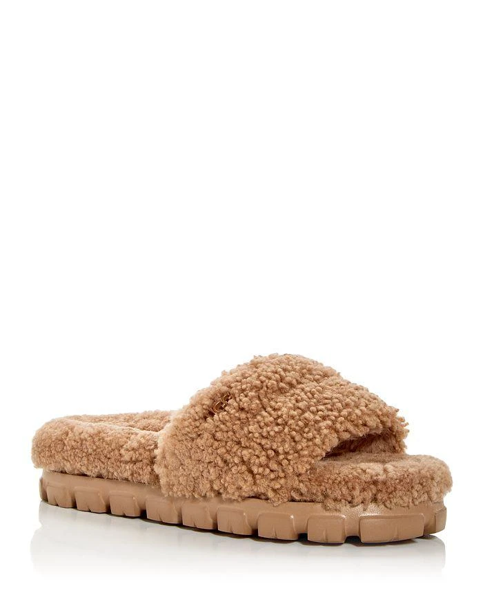 商品UGG|Women's Cozetta Curly Platform Slide Sandals,价格¥754,第1张图片详细描述