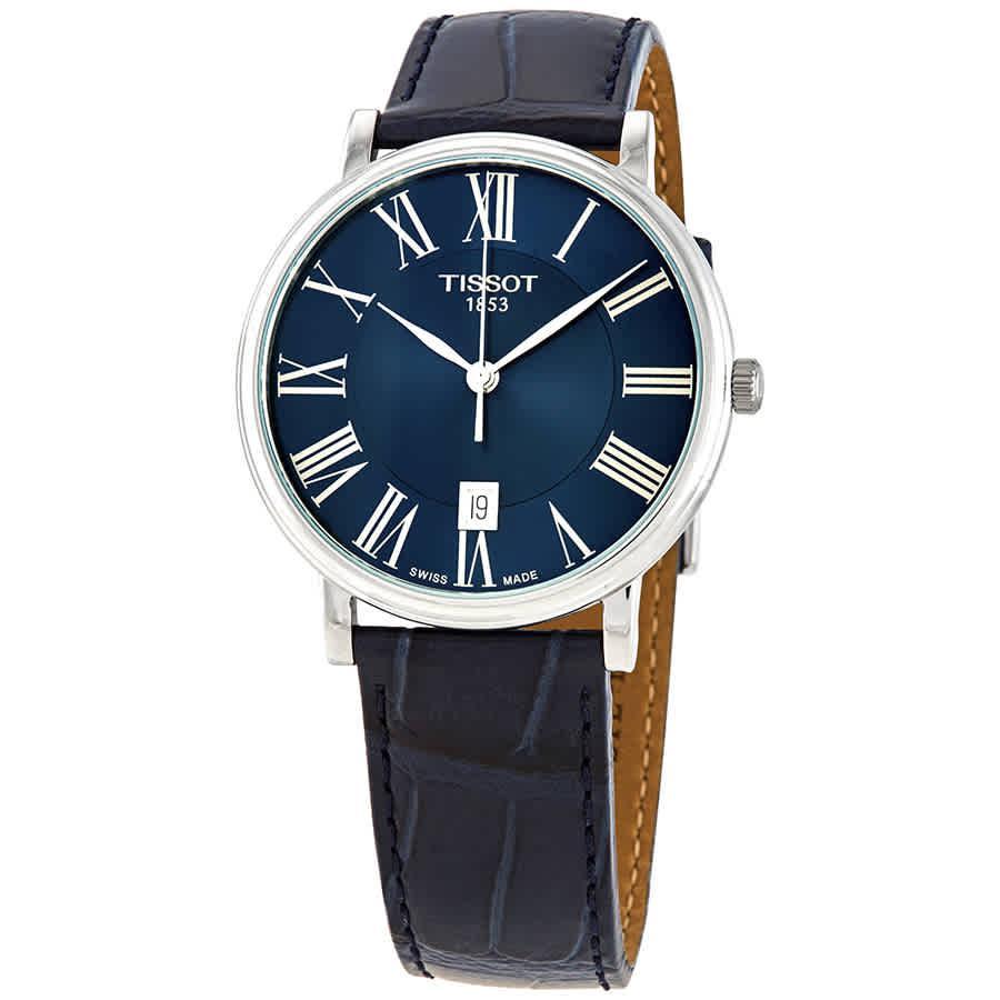商品Tissot|Tissot Carson Premium Quartz Blue Dial Mens Watch T122.410.16.043.00,价格¥1565,第1张图片