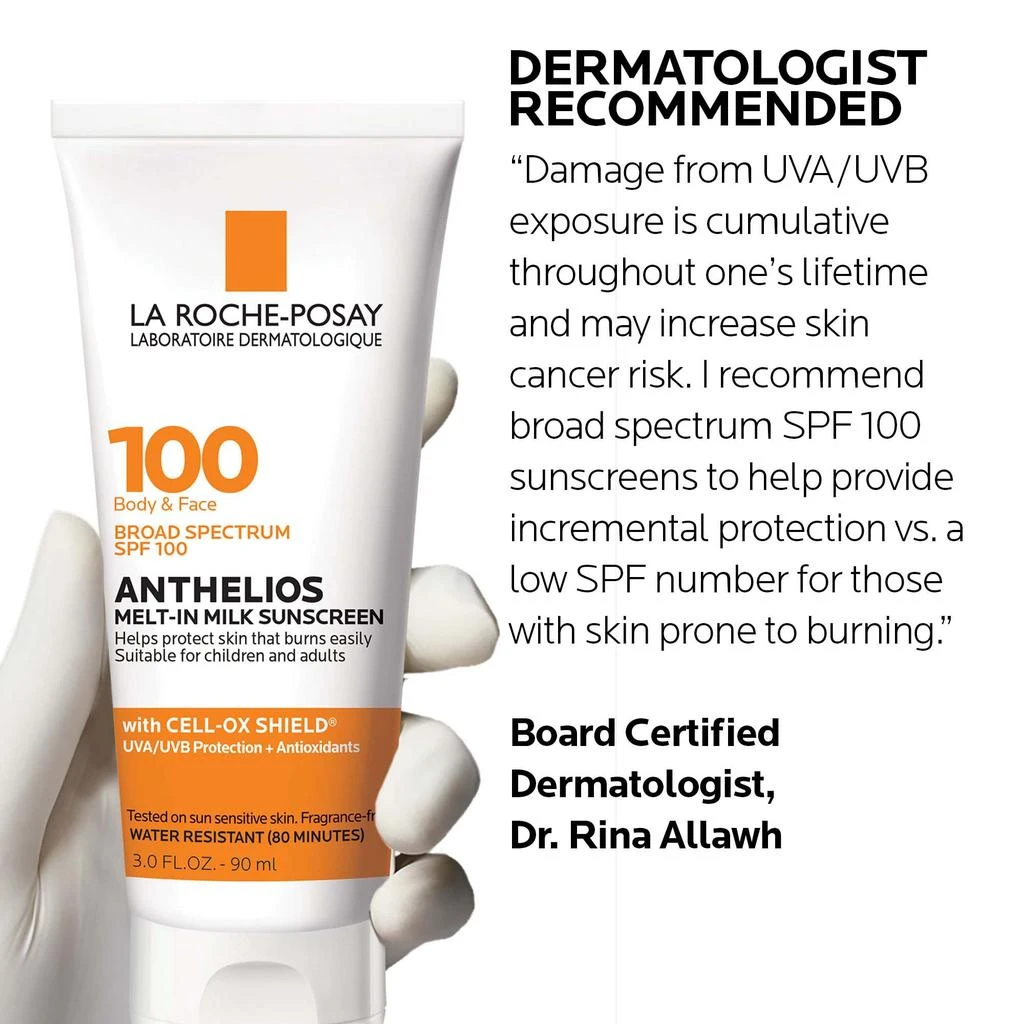 La Roche-Posay Anthelios Melt-in Milk Body and Face Sunscreen Lotion Broad Spectrum SPF 100 商品