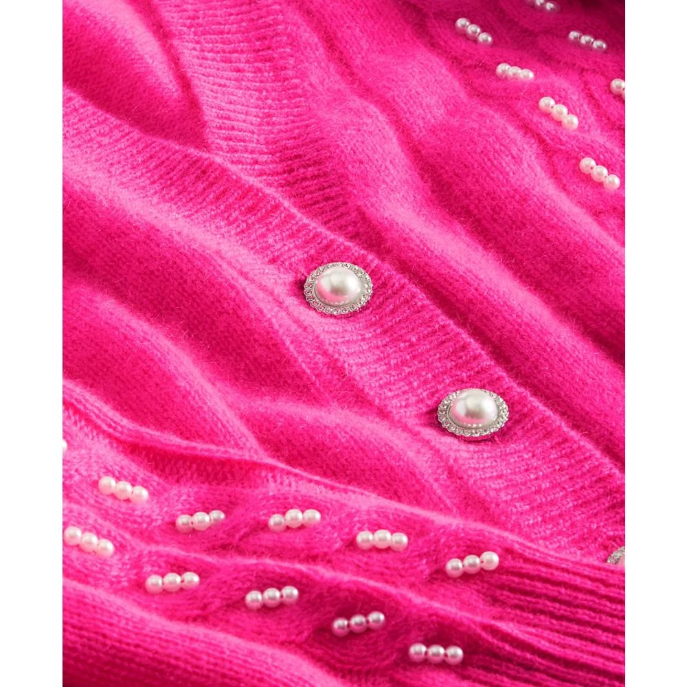 商品Charter Club|Women's 100% Cashmere Embellished Cable-Knit Boyfriend Cardigan, Created for Macy's,价格¥690,第4张图片详细描述