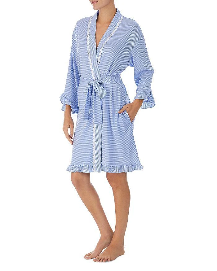 商品Eileen West|Striped Ruffled Daisy Chain Robe,价格¥581,第4张图片详细描述