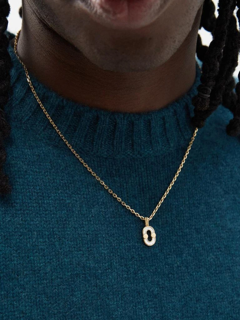 商品Viltier|Magnetic Twist pearl, bulls-eye & gold pendant,价格¥4236,第2张图片详细描述