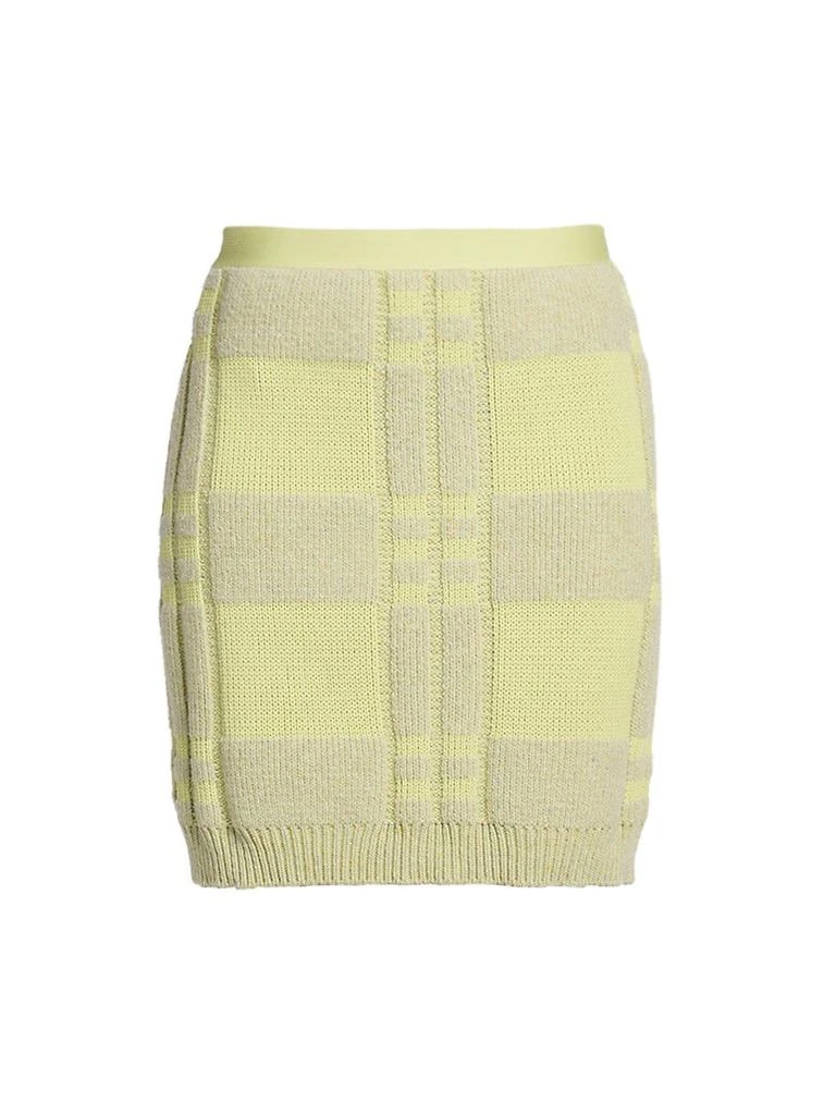 商品Bottega Veneta|Check Waffle-Knit Miniskirt,价格¥8618,第1张图片