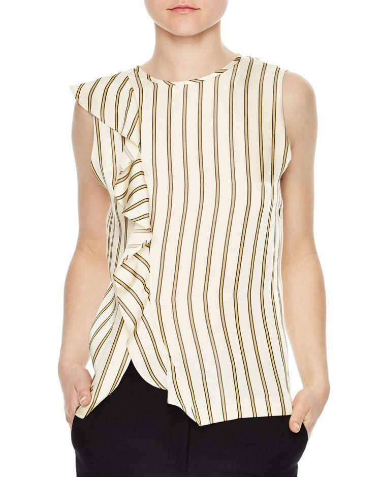 商品Sandro|Bari Striped Asymmetric Top,价格¥1216,第1张图片