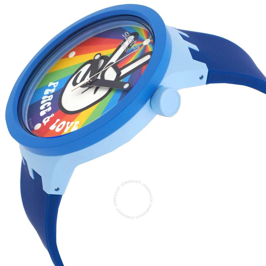 商品Swatch|Pride Peace Hand Love Quartz Men's Watch SB03N105,价格¥693,第2张图片详细描述