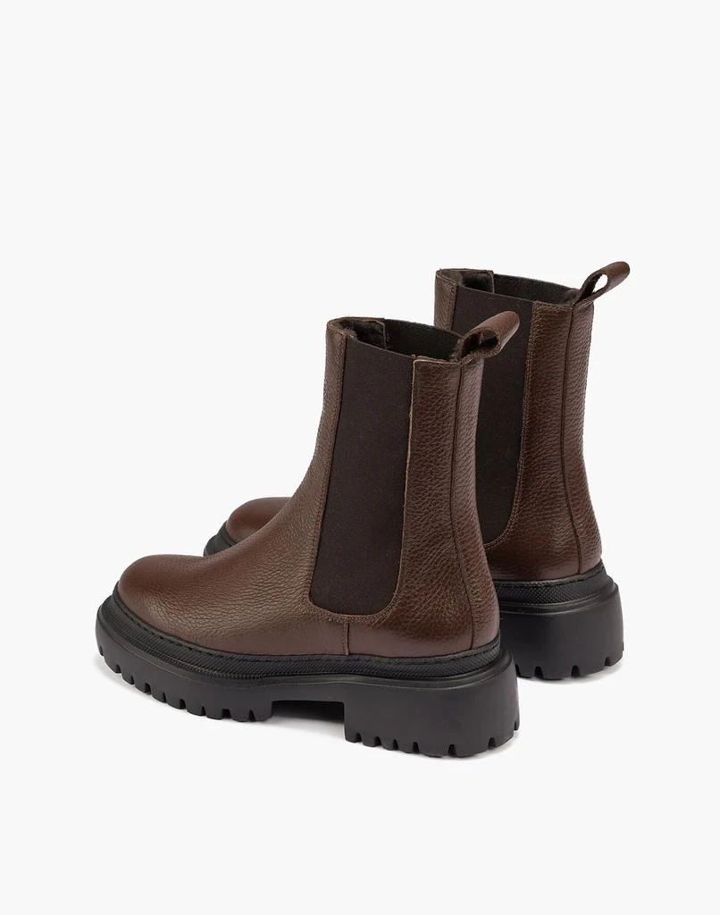 商品Madewell|Maguire Shearling-Lined Leather Cortina Chelsea Boots,价格¥2362,第3张图片详细描述