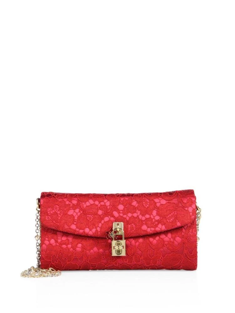 商品Dolce & Gabbana|蕾丝 Pouchette 链条手包,价格¥5197,第1张图片