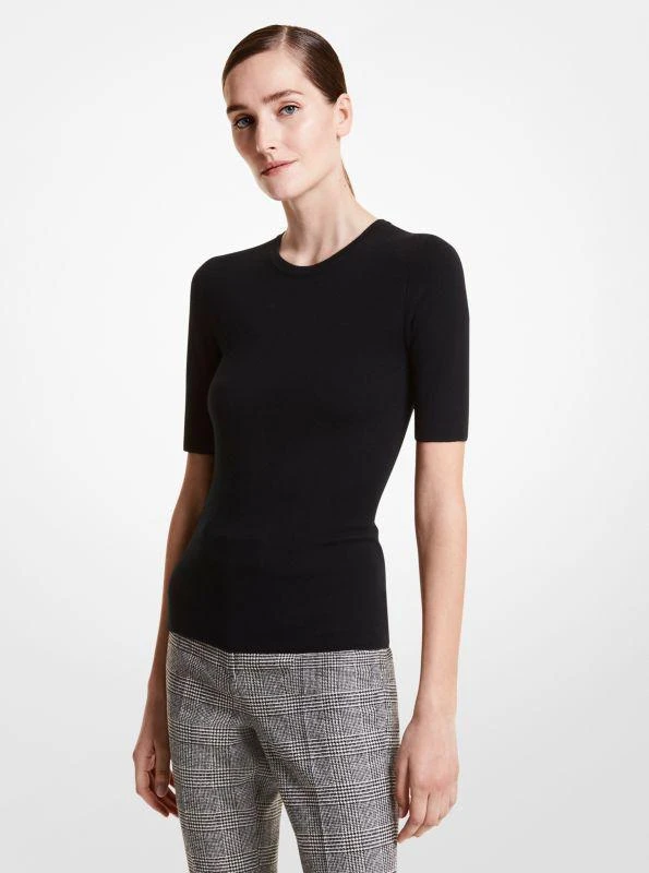 商品Michael Kors|Cashmere Three-Quarter Sleeve Sweater,价格¥6373,第1张图片