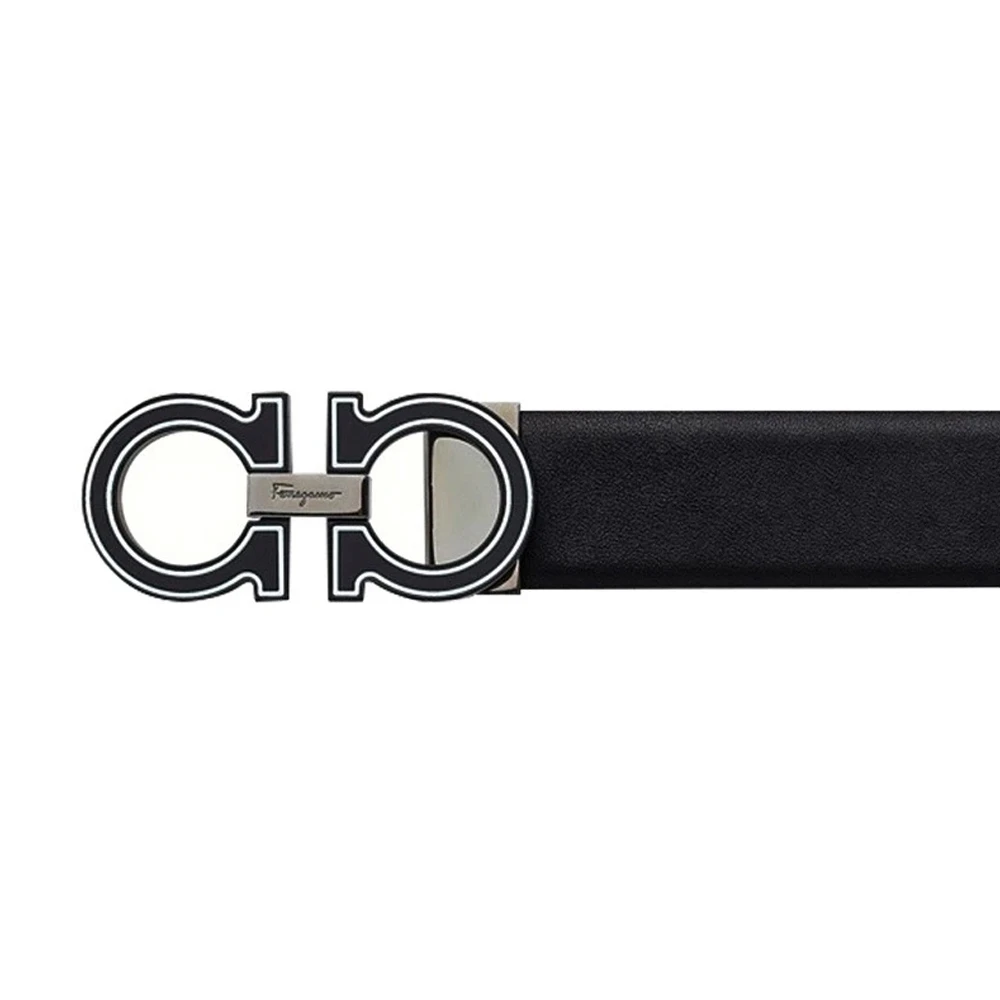 SALVATORE FERRAGAMO 黑色男士腰带 67-0028-742640 商品
