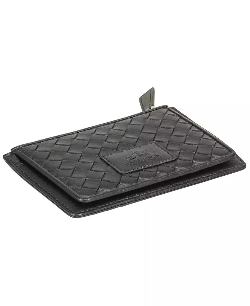 Women's Basket Weave Collection RFID Secure Card Case and Coin Pocket 商品