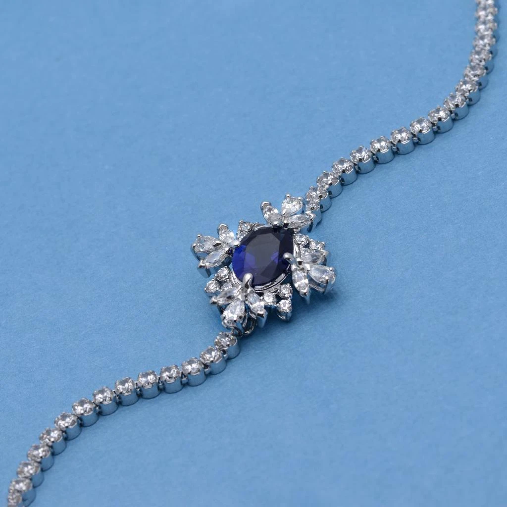 商品Swarovski|施华洛世奇 耀动的心蓝色水晶手链女5498834,价格¥527,第3张图片详细描述