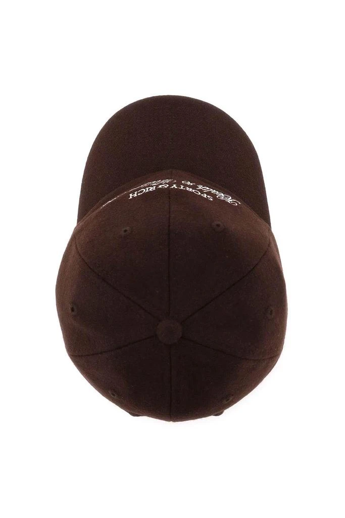 商品Sporty & Rich|'HEALTH AND WELLNESS CLUB' WOOL BASEBALL HAT,价格¥288,第2张图片详细描述