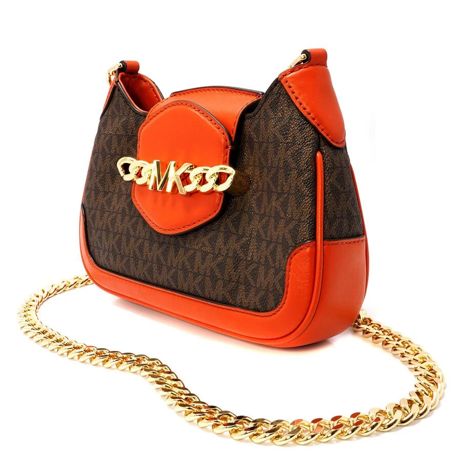 商品Michael Kors|Michael Kors Orange Ladies Hally Extra Small Presbyopia Leather Crossbody Bag,价格¥740,第3张图片详细描述